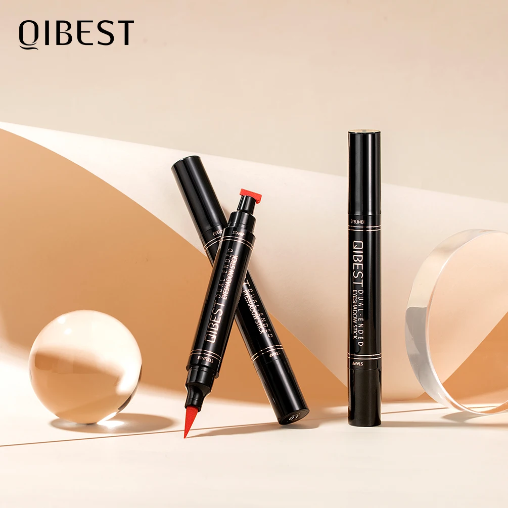 Жидкая подводка для глаз QIBEST Водостойкая Подводка с двойной головкой 12 цветов| |