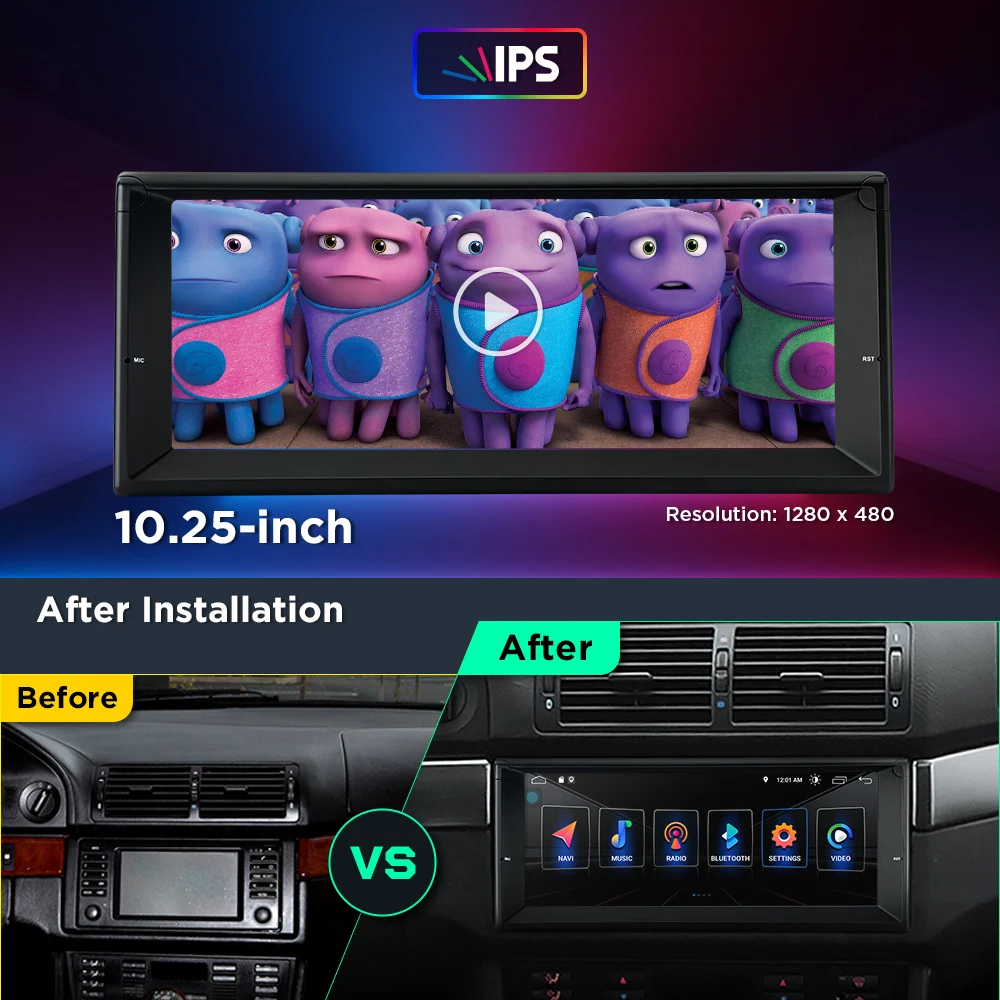 Автомобильный стереопроигрыватель XTRONS 10 25 дюйма Android GPS-навигация для BMW E39 M5 1999-2003