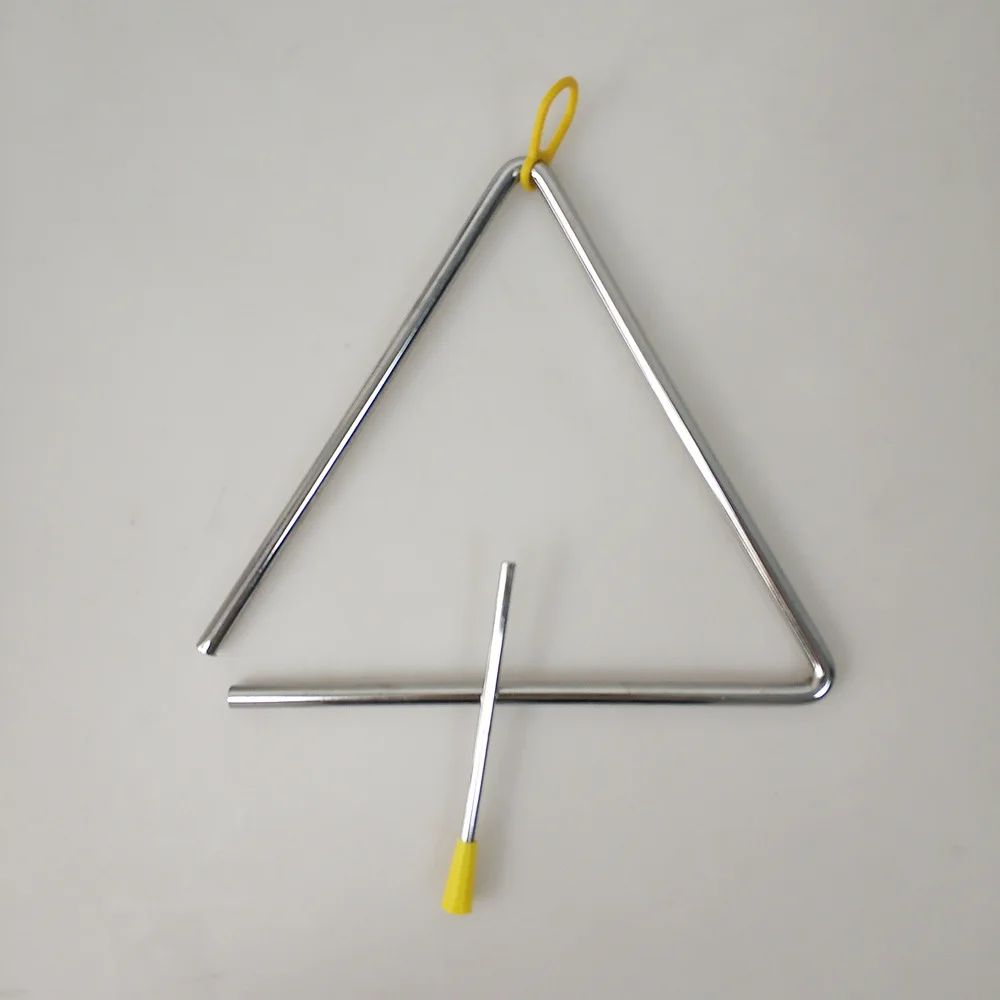 

6/7/8 Inch Music Triangle Iron Percussion Instrument Preschool Education Puzzle Enlightenment Toy Accompaniment