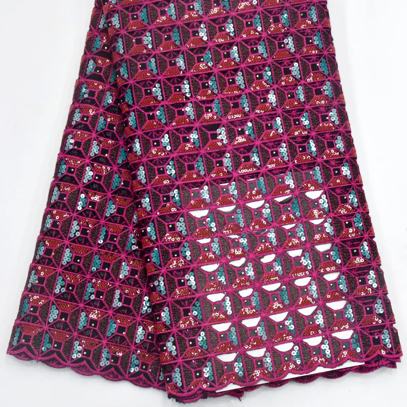 Африканская французская сетка из органзы с блестками кружевная ткань