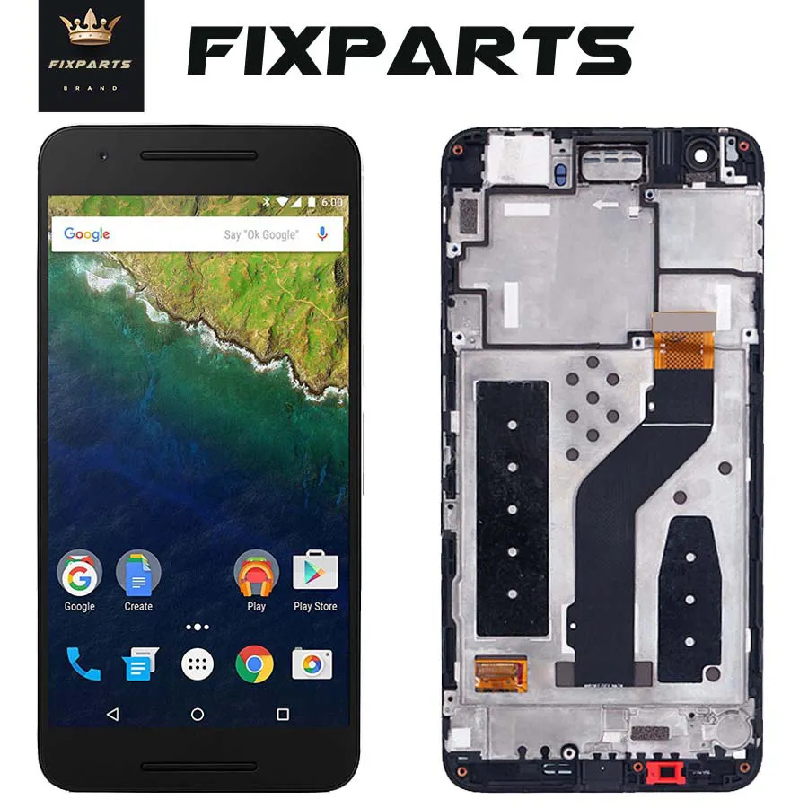 Оригинальный Google для Huawei NEXUS 6P ЖК дисплей сенсорный экран дигитайзер панель в