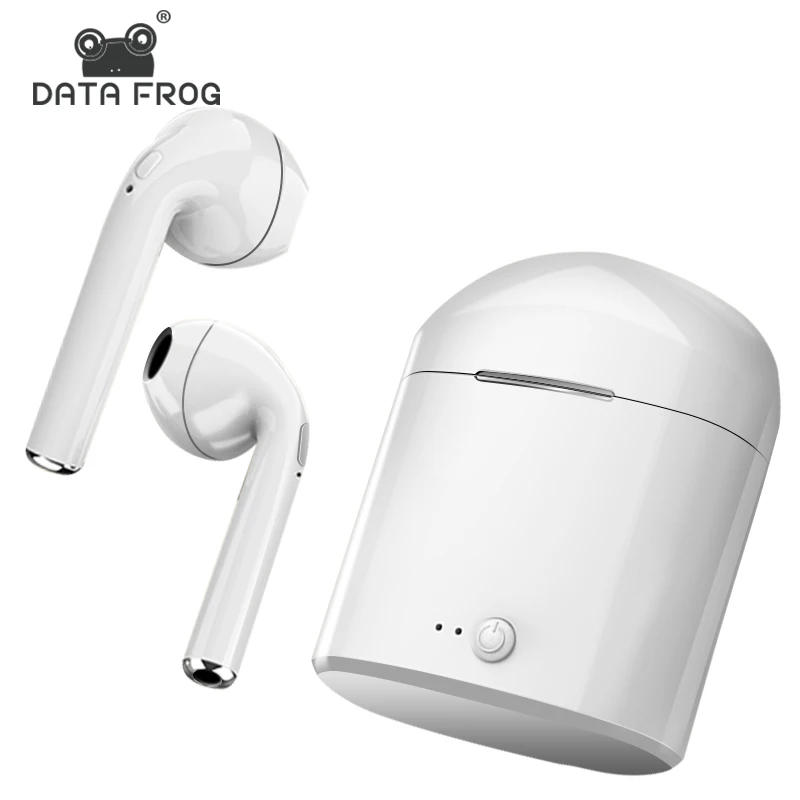 Данные лягушка Bluetooth наушники беспроводные наушники-вкладыши с микрофоном стерео наушники с зарядной коробкой для iPhone Xiaomi