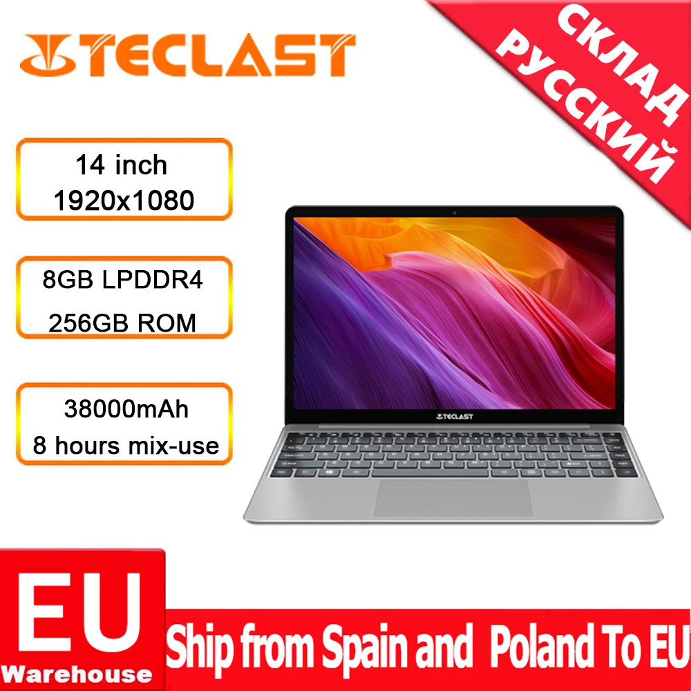 Teclast F7 Plus ноутбук экран 14 0 дюймов Windows 10 четырёхъядерный|Ноутбуки| |