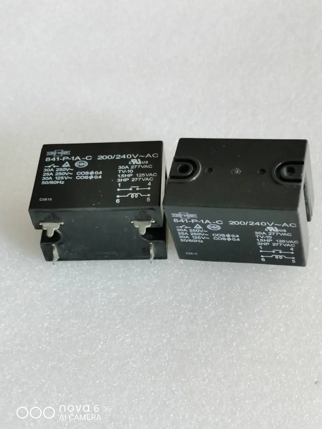 841-P-1A-C-H-12VDC 841-S-1A-F-D-12VDC 841-P-1A-C 200/240VAC реле питания 30A 277VAC 4 контакта | Строительство и