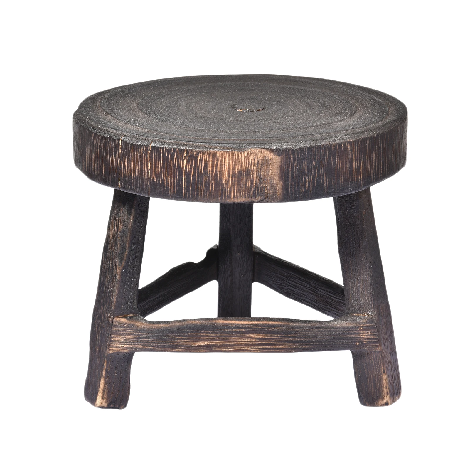 

High Stool Frame Flower Pot Stand Round Rack Holder Plant Shelf
