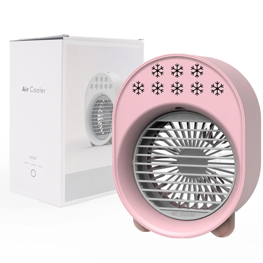 

Desk Mini Fan Portable Air Cooler Fan Air Conditioner Light Desktop Air Cooling Fan Humidifier Purifier For Office Bedroom