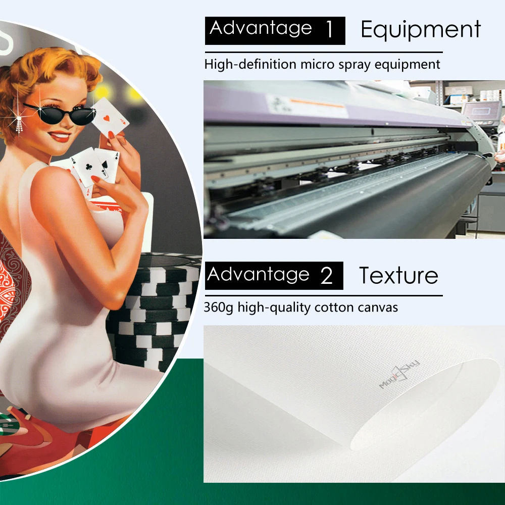 Привлекательные краутеры покерные игральные карты картины для интерьера