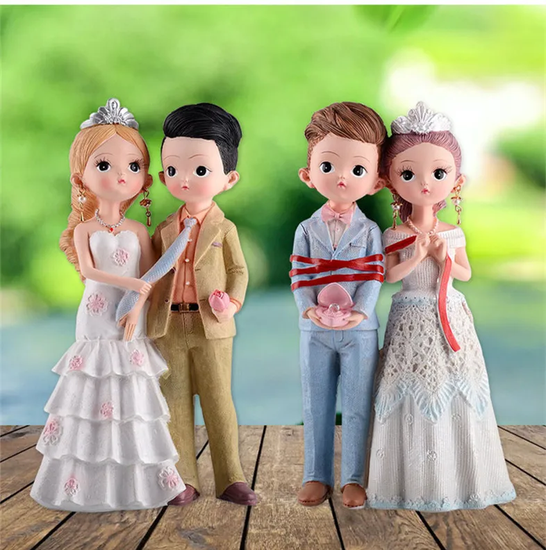 

Милые и забавные фигурки для свадебного торта, топпер для невесты и жениха, Декорации для свадьбы, подарки и сувениры