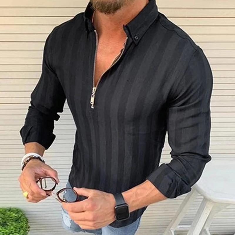 

New Fashion Mens Luxury Stylish Autumn Casual Dress Shirts Slim Fit Long Sleeve Shirt Black White Yellow Red