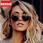Очки солнцезащитные RBROVO круглые в ретро стиле для мужчин и женщин, брендовые дизайнерские очки из сплава, зеркальные, 2021