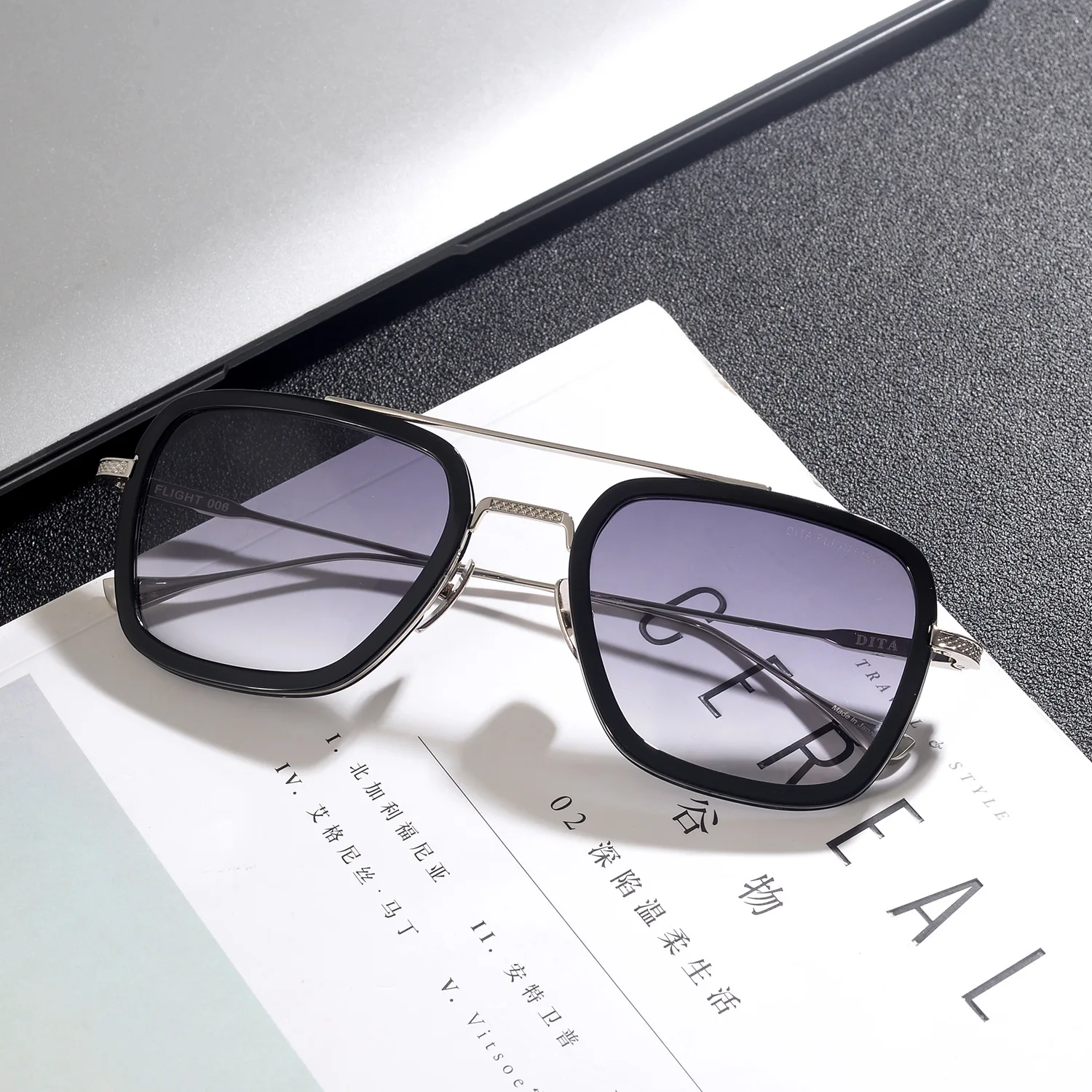 Солнцезащитные очки в стиле Железного человека Тони Старка солнцезащитные ретро