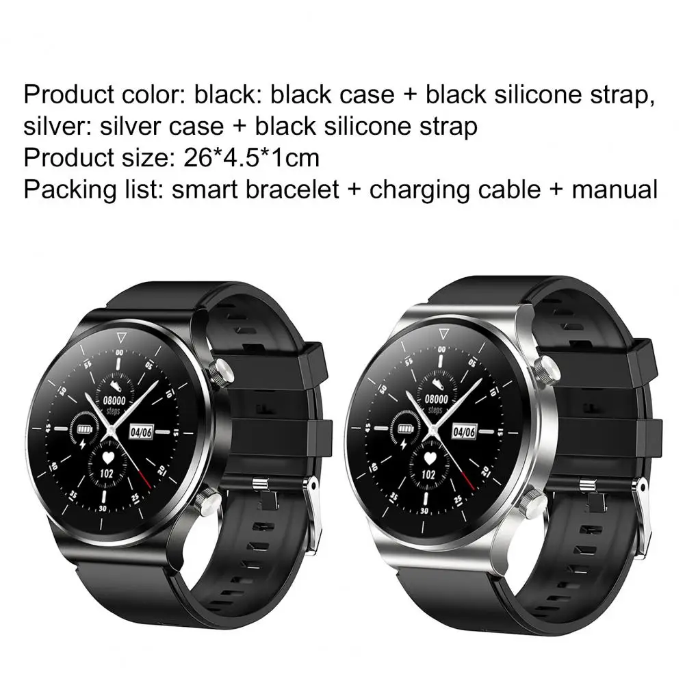 

TM01 1.3Inch Smart Watch Health Monitoring IP68 Waterproof Zinc Alloy Bluetooth 5.0 Full Touch Screen Sport Bracelet for Fitness