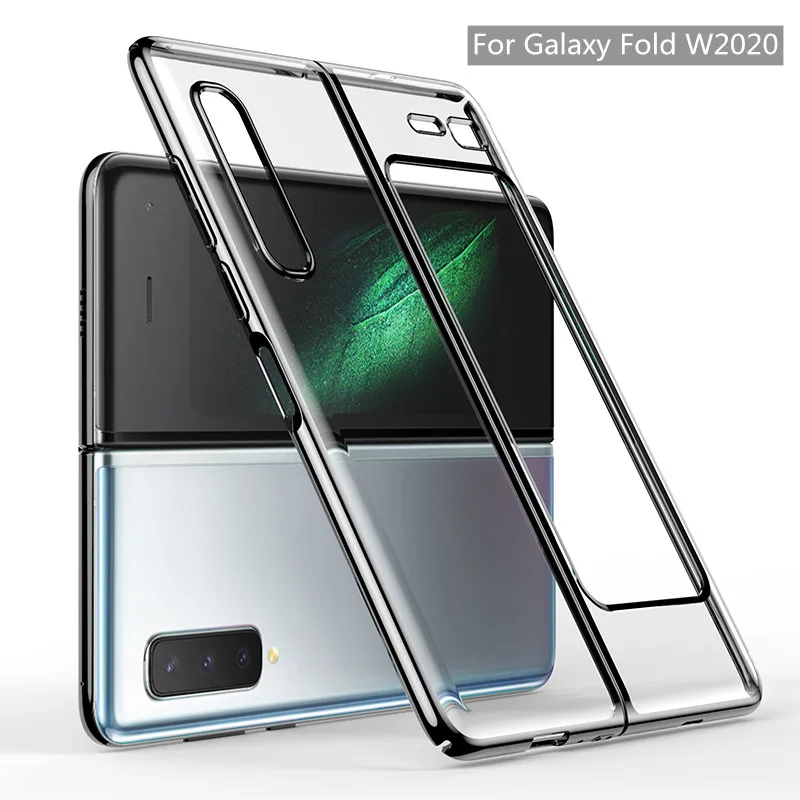 Роскошный прозрачный чехол с покрытием для Samsung Galaxy Fold телефона жесткий W2020