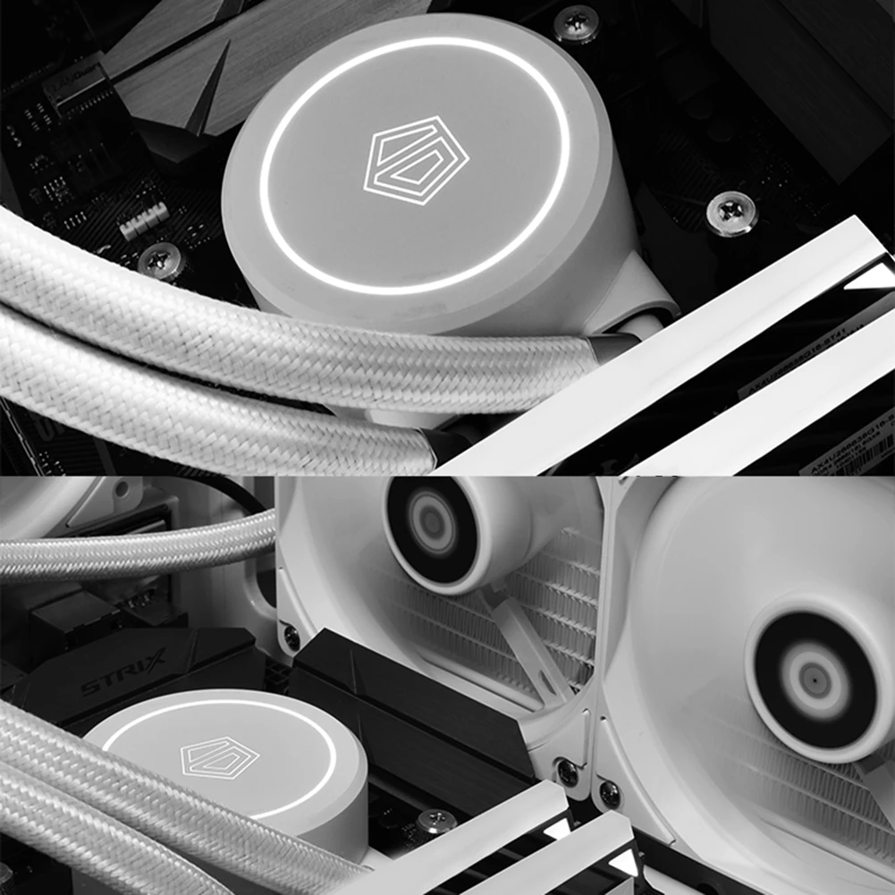 CPU кулер для воды 120 мм 4 Pin интегрированный Радиатор тихий компьютер охлаждающий