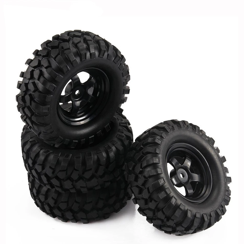 

4 шт. 96 мм 1,9 дюйма резиновый обод и обод Beadlock для 1/10 автомобильного пульта дистанционного управления, подъемник HSP Redcat Traxxas AXIAL SCX10 90046 RC4WD D90