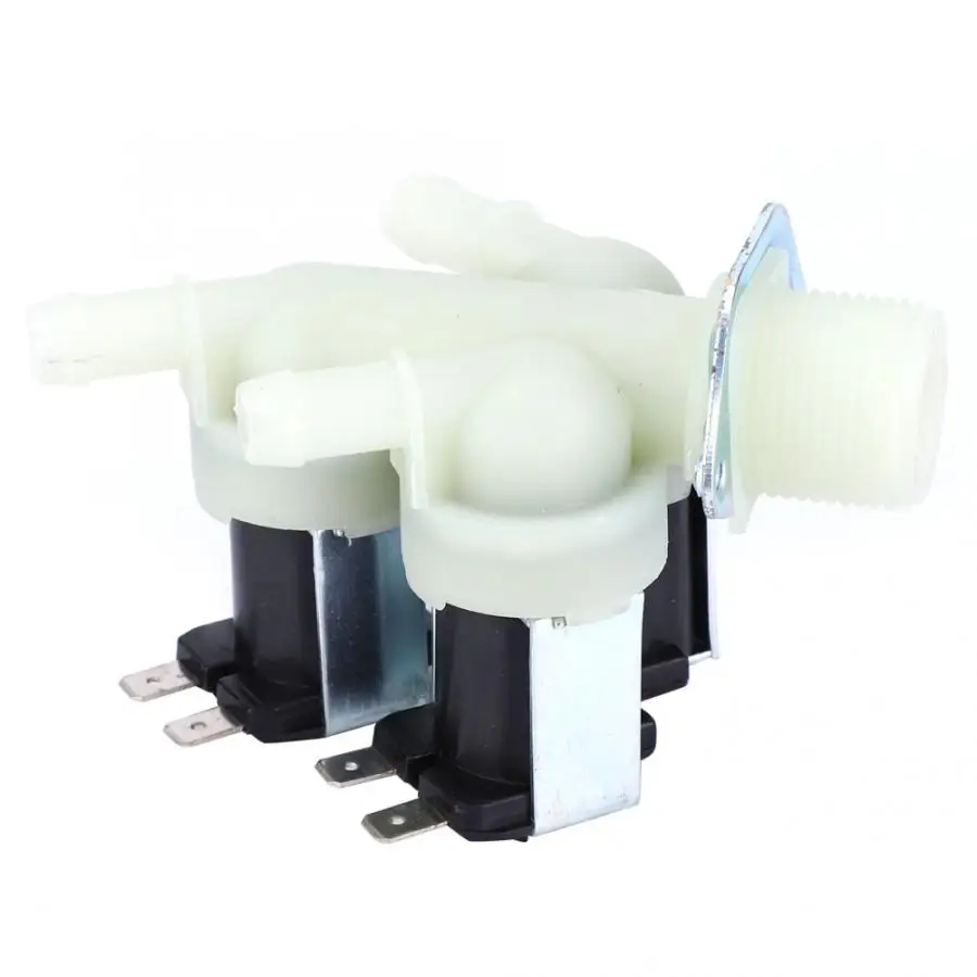 Электромагнитный клапан G3/4 электрический пластиковый нормально закрытый 1 в 3