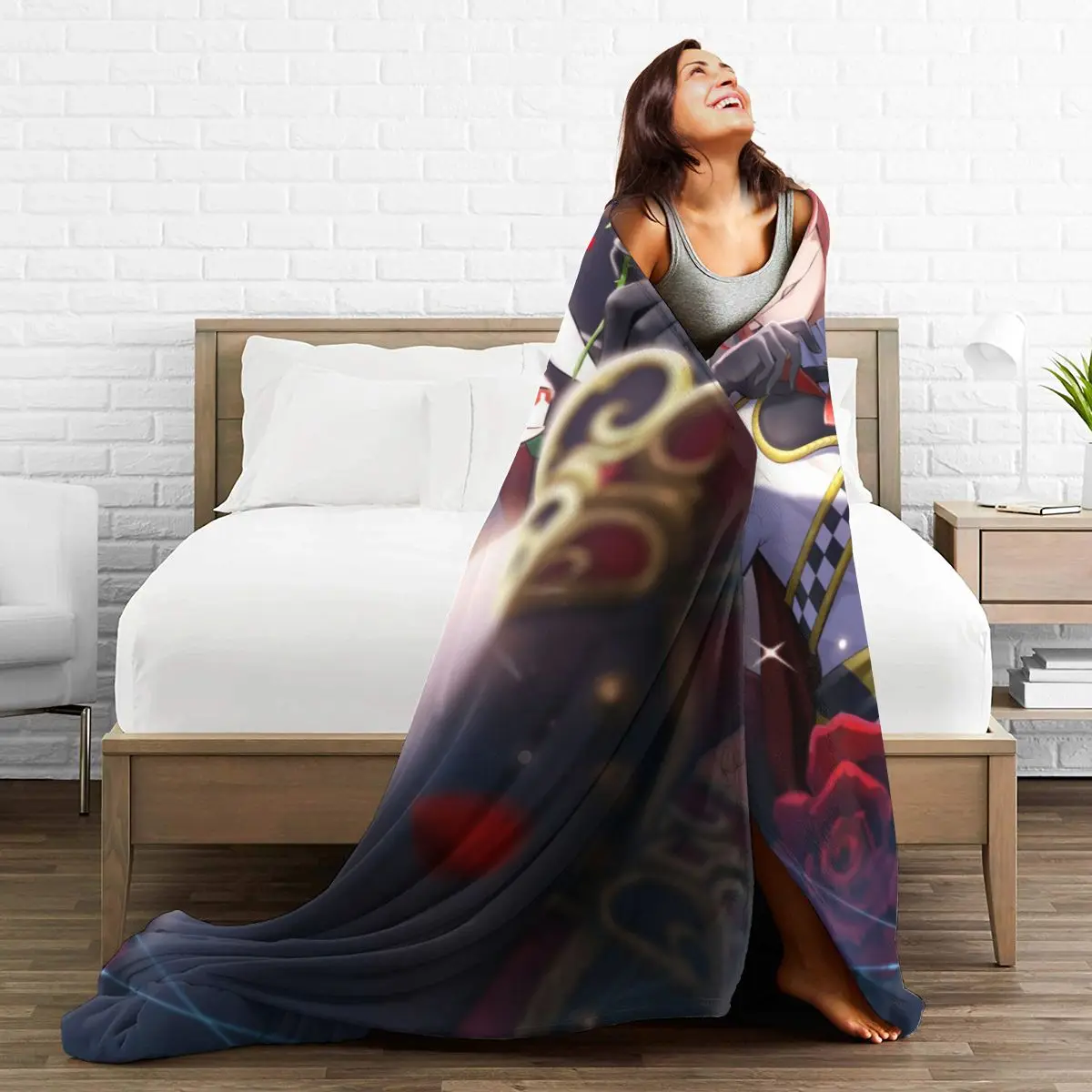 

Ultra Soft Sofa Blanket Cover Blanket Cartoon Cartoon Bedding Flannel plied Sofa Bedroom Decor for Children and Adults Black