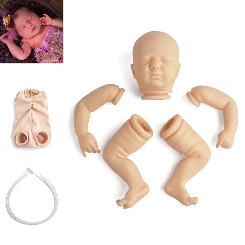 Комплект реборн RBG 19 5 дюйма виниловый комплект Реборн Логан сон неокрашенные