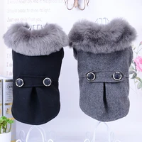 new winter dog coat jacket cotton pet dog clothing clothes fur coat for small dogs goods for pets dog clothes for french bulldog