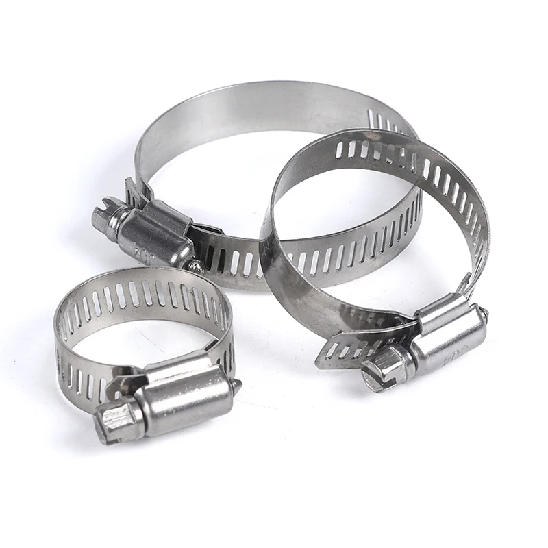 5/10 шт. Нержавеющая сталь диск хомут Tri Зажим Регулируемый топливная линия труб