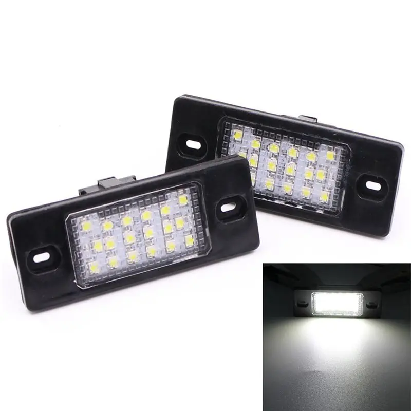 2Pcs No Error Led Number License Plate Light For Vw Volkswagen Golf 5 Touring Touareg Tiguan Porsche Cayenne | Автомобили и