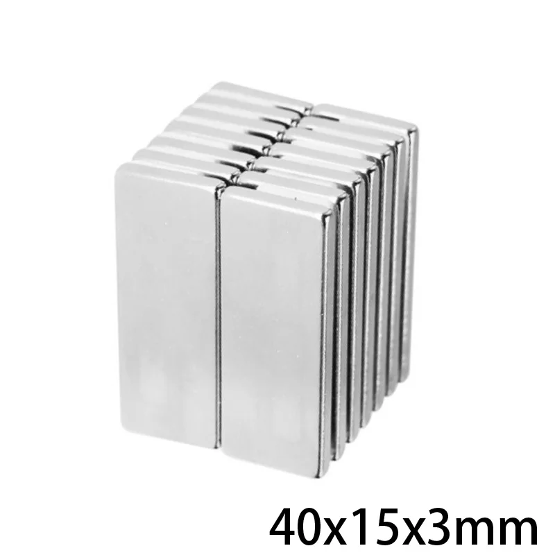 Мощные магниты 40x15x3 мм 5 ~ 30 шт. Блок 40 x 15 N35 сильный неодимовый магнит постоянный