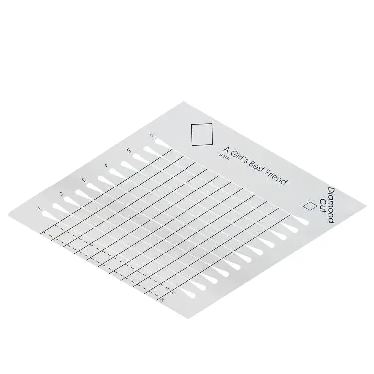 Линейка для лоскутного шитья с алмазной огранкой может разрезать от 1 до 5