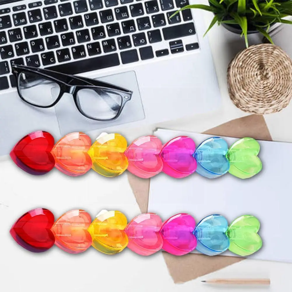 

Rainbow Multicolor Highlighter Cartoons Highlighter Fluorescent Markers Supplies Pens Heart Write Shape Rainbow Student Col P6u1