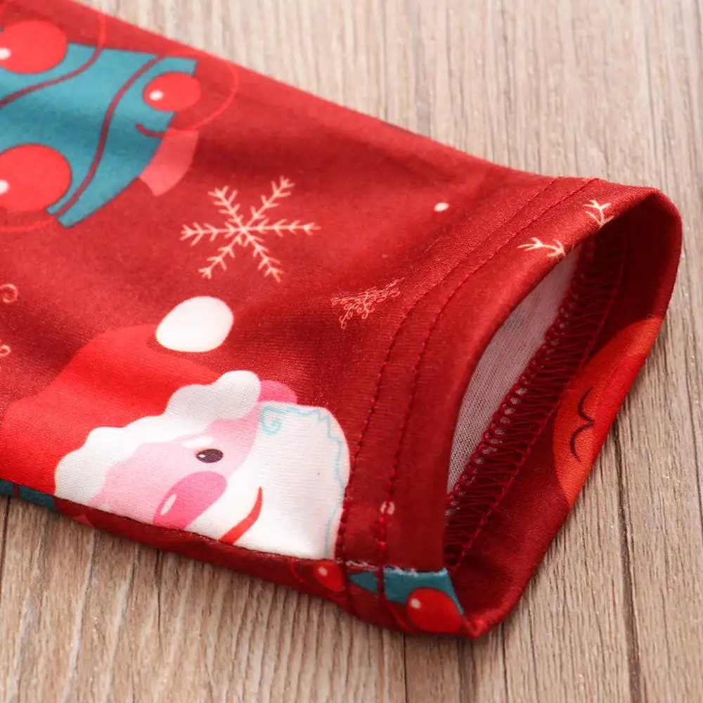 Рождественская елка Санта одежда для маленьких девочек эксклюзивная с длинными