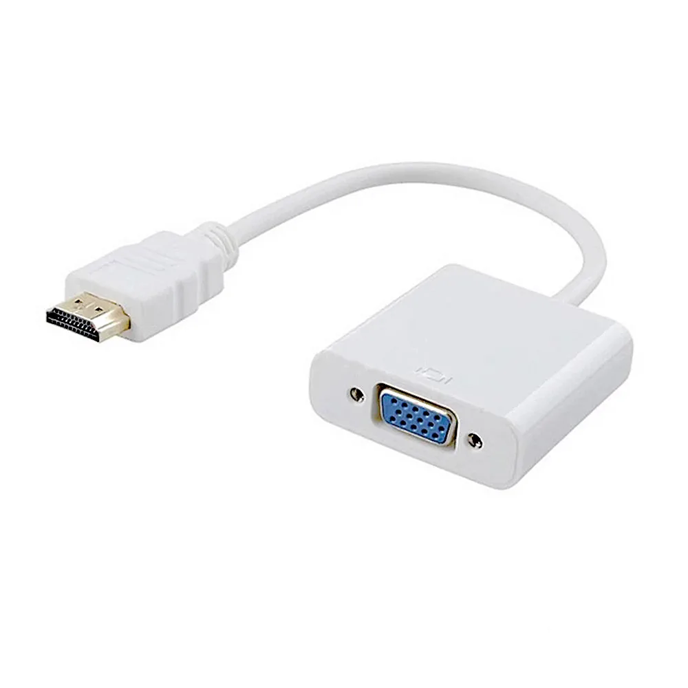 Новый адаптер HDMI совместимый с VGA переходник папа в мама 1080P аудиокабелем для ПК