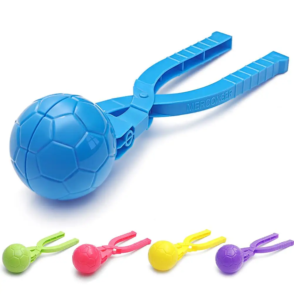 

1PC Snowball Clip 3D Soccer Snowball Maker Mold Kid Winter Outdoor Snow Sand Making Mould Toy Outdoor Entertainment Random Color