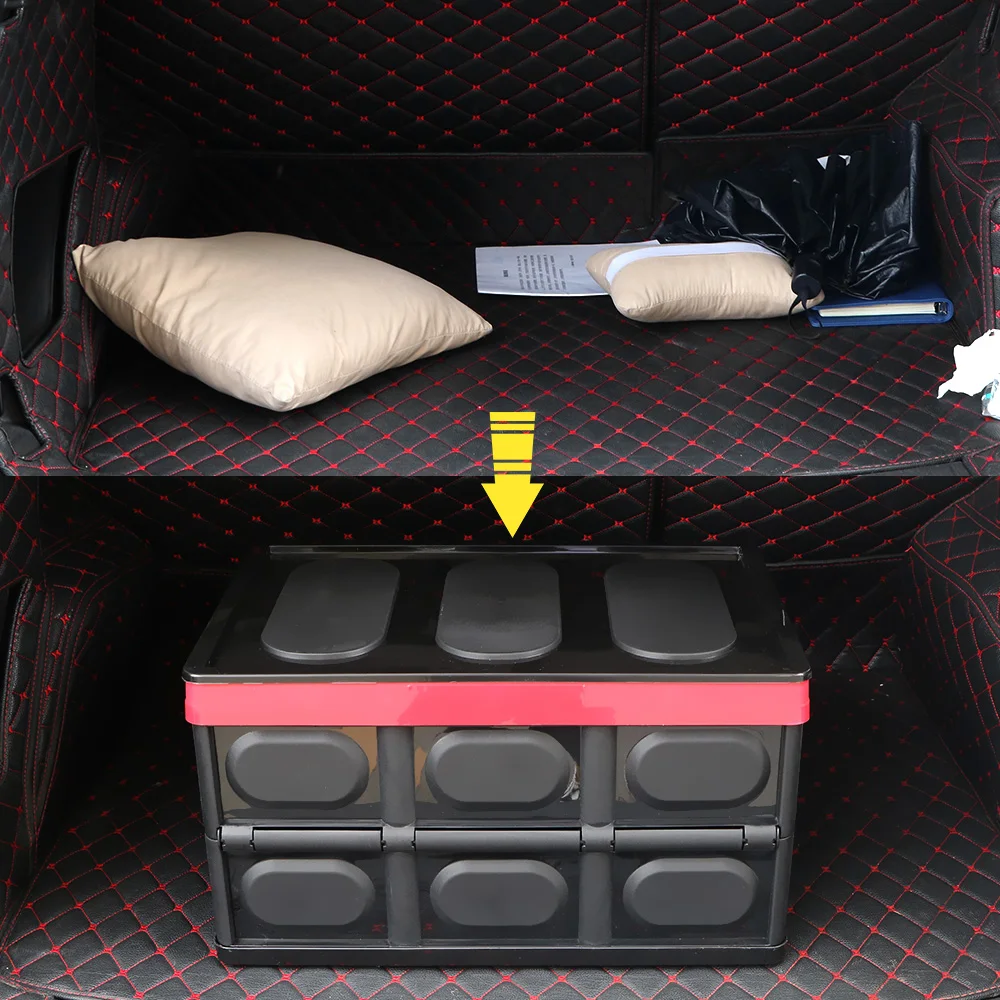

Car Trunk Organizer Large Cargo Storage Multifunctional Foldable Interior Accessories Stowing Tidying Car Storage Box