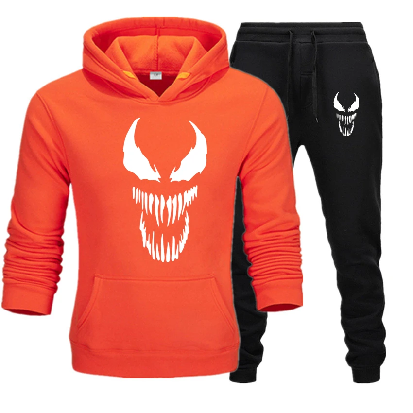 

LOVZON Hooded Sweatshirt Pieces Sets Fashion Brand Clothes Hoodies+Pants Set Sportswear Tracksuit Men Hoodie Autumn Winter Sets