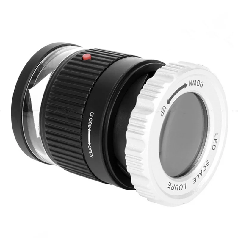 Увеличительное стекло 30X с фокусировкой лупа ультрафиолетовыми