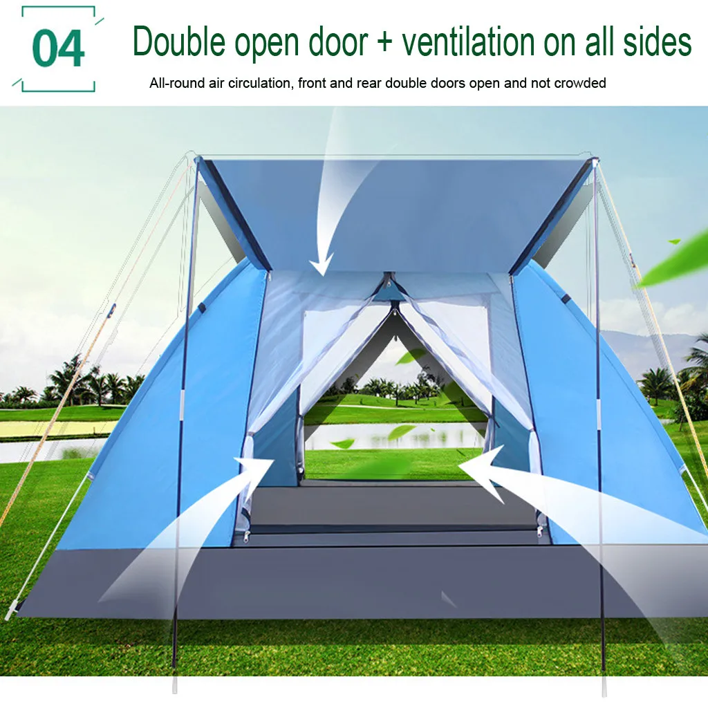 Модный быстрый набор палатка для кемпинга корабль водонепроницаемая 2 3 человека