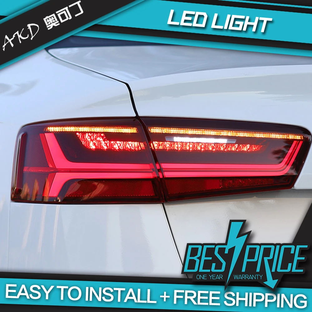 

AKD Car Styling for A6 Tail Lights 2012-2017 A6L Classic LED Tail Lamp LED DRL Dynamic Signal Brake Reverse auto Accessories
