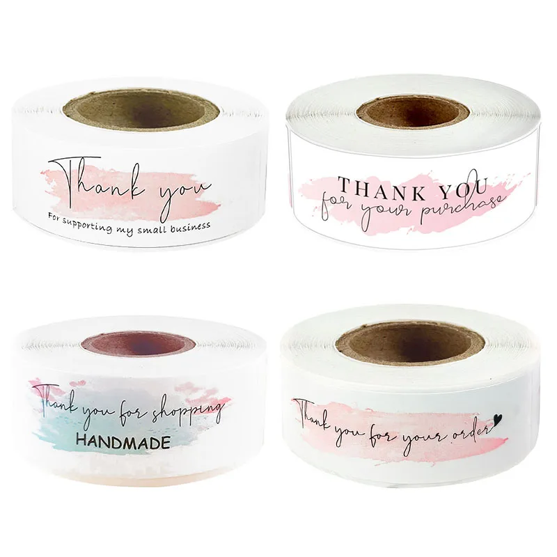 120 шт. Спасибо за заказ рулон наклеек для доставки сумка свадьбы детского