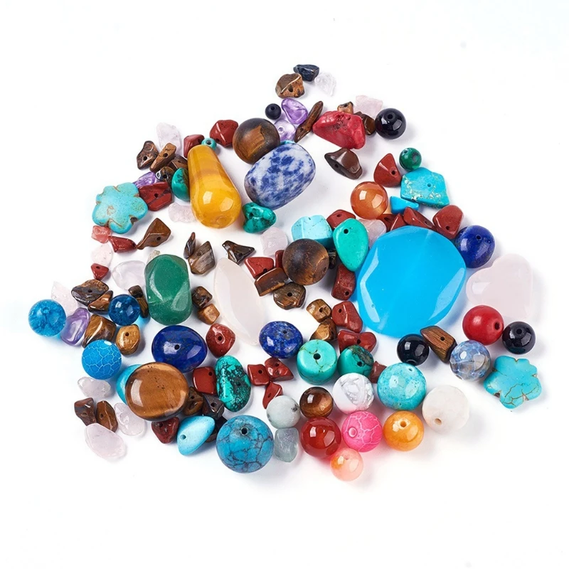 

Random Mixed Color Stone Beads Loose Beads Handmade For Bracelet Beaded Jewelry Making Materials Diy Accessories Diy Crafts