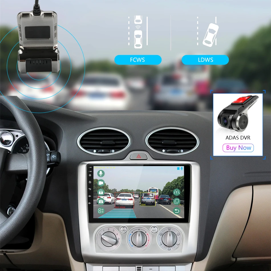 " 2 Din 4G чистая wifi Автомагнитола для Ford Focus Exi MT AT 2005-2011 RDS DSP мультимедийный плеер Android 8,1 gps навигация HiFi