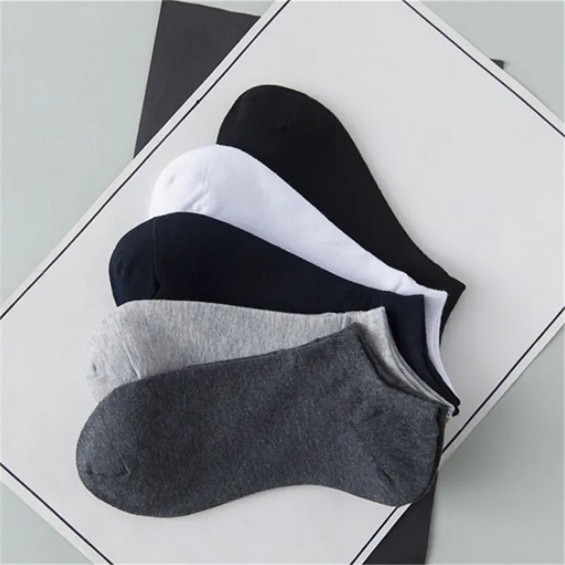 Носки мужские тонкие 10 парт/Лот хлопковые дышащие короткие невидимые до