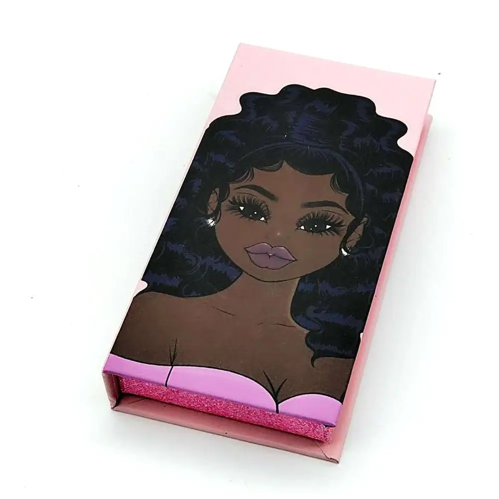 Новая пустая упаковка для ресниц коробка одна девушек дизайн 25 мм полосы 3D