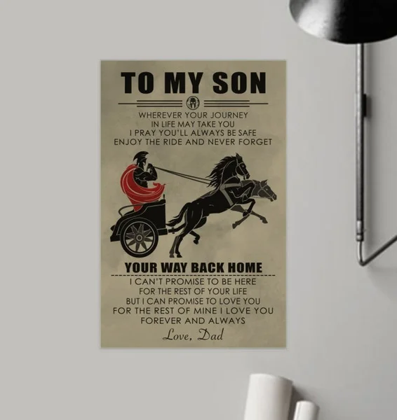 

Retro tin paintings To My Son Wherever Your Journey in Life y Take You I Pray You'll Always Be Safe Book of Fellowship