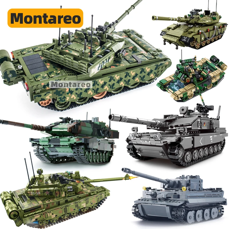 

Строительные блоки MOC Military Type 99 T90, немецкая король, строительные блоки WW2, фигурки солдат, мужское оружие, игрушки для детей, подарок для маль...