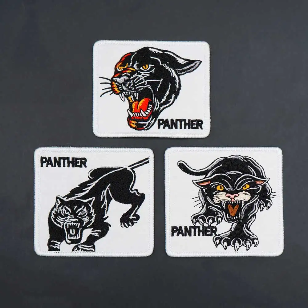 Нашивка С Вышивкой Пантеры Merrow нашивка с помощью утюга значок для одежды шляпы