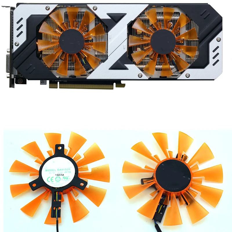

For Zotac GTX970-4GD5 GTX750TI 2G D5 Video Card Cooling Fan GA91S2H 4pin