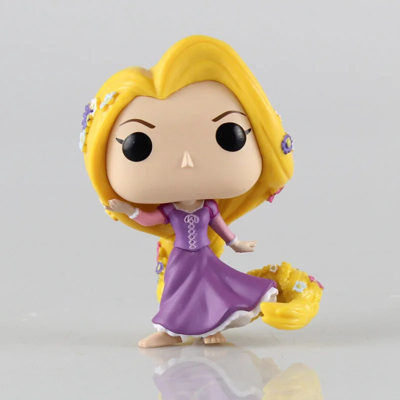 

Cartoon Princess Cinderella Bella Ariel Rapunzel Tiana Vinyl Figure Model Toys 10cm