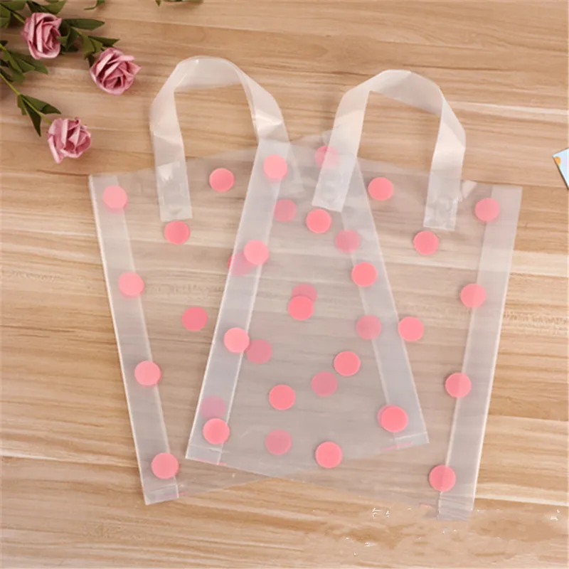 50 шт. 25x33 см пластиковые сумки для одежды подарочные пакеты покупок вечерние