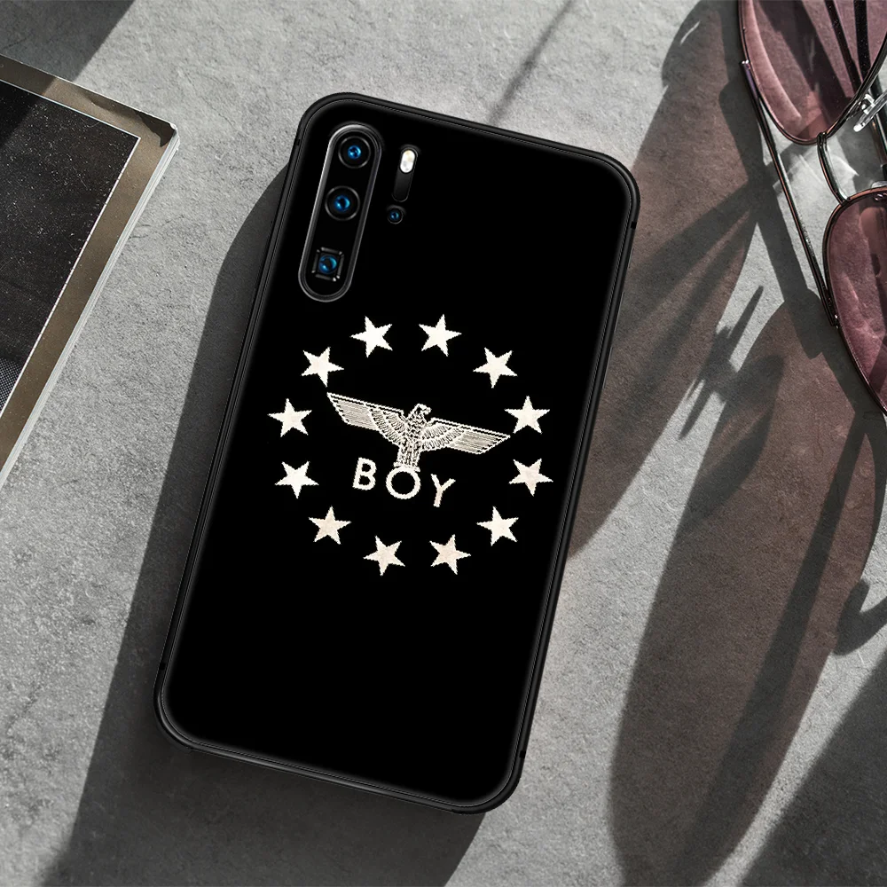 

Fashion brand Boy London Phone Case For Huawei P Mate 10 20 30 40 Lite Pro smart Z 2019 nova 5t black Cell Fashion Prime