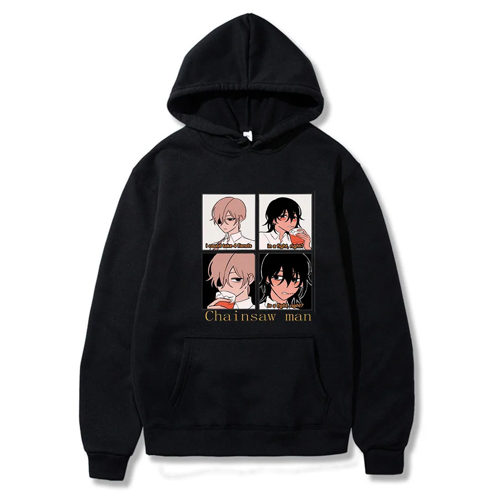 

Cute Anime Chainsaw Man Printed Hoodie Woman 2021 Comfort Killua Baka Harajuku Casual Hoodies Fashion Lace-up Women Hoody