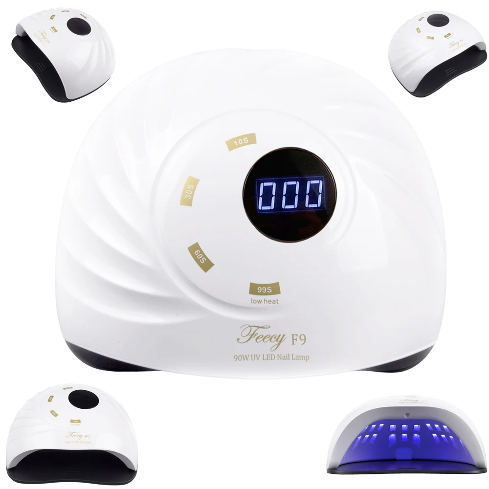 

90W Nail Dryer Lamp for Manicure UV LED Lamp for Nails Curing All Types Gel Varnish Ice Drying Lamp Nail Salon Manicure lampe UV